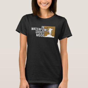 T-shirt Chasse Au Canard Dans L'Aquarelle Tirer Mood Water