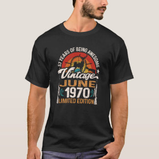 T-shirt Chasse au cerf de 53 ans Né en juin 1970 53r