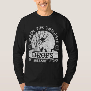 T-shirt Chasse Au Coon Quand Le Tailgate Lâche Le Raccoon