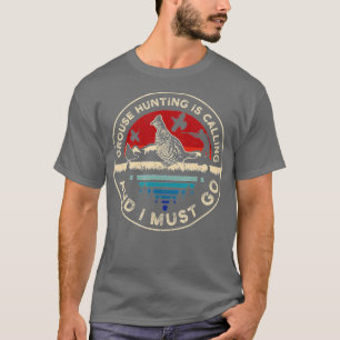 T-shirt Chasse au coq rouffé oiseau - Rétro appel téléphon