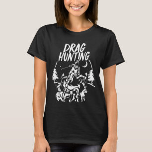 T-shirt Chasse au Drag Cheval Cavalier Foxhound Limier Bea