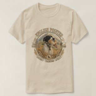 T-shirt Chasse au Pointer Anglais ,Perdrix Chukar