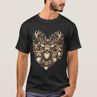 T-shirt Chasse aux cerfs Amour Animal sauvage Amateurs d'a