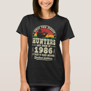 T-shirt Chasse aux cerfs de 37 ans Vintage 1986 37e