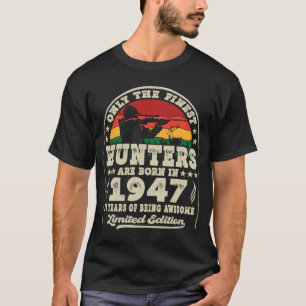 T-shirt Chasse aux cerfs de 76 ans Vintage 1947 76e