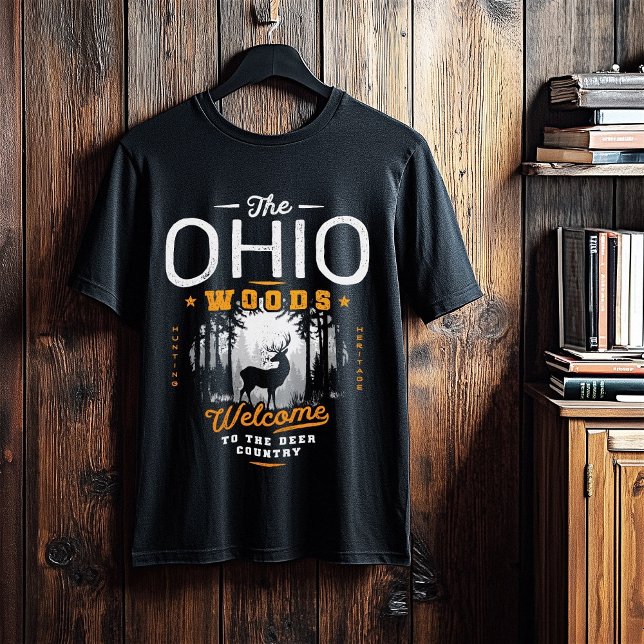 T-shirt Chasse aux cerfs Ohio Vintage (Deer Hunting Ohio Vintage T-Shirt)