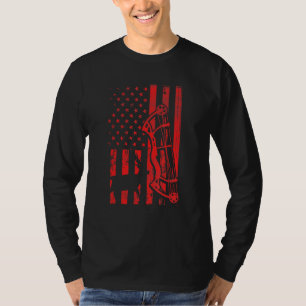 T-shirt Chasse aux cerfs Patriotique Us Chasse aux wapitis