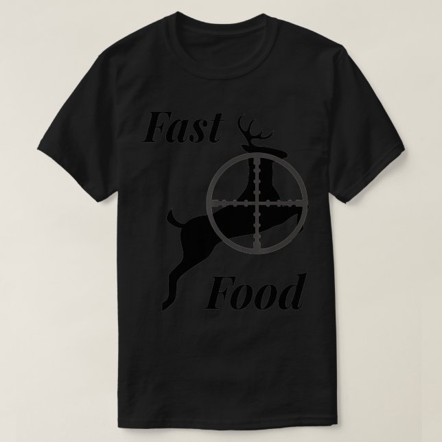 T-shirt Chasse Aux Cerfs Restauration Rapide Don Drôle Pou (Design devant)