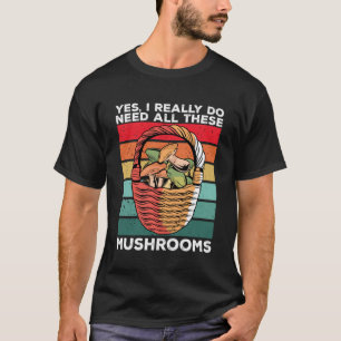 T-shirt Chasse aux champignons Retro Vintage Morel Hunter