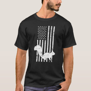 T-shirt Chasse aux écureuils US Drapeau Chasseur d'écureui