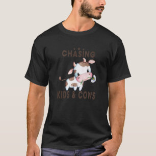 T-shirt Chasse Aux Enfants Et Aux Vaches