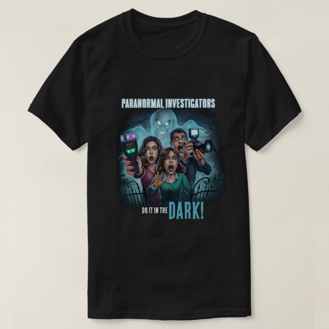 T-shirt Chasse aux fantômes - Enquêteur paranormal (Design devant)