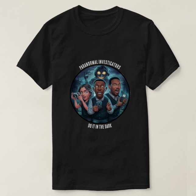 T-shirt Chasse aux fantômes - Enquêteur paranormal (Design devant)