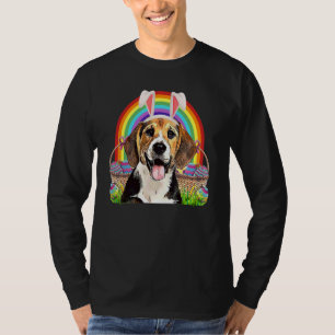 T-shirt Chasse aux oeufs de lapin de chien Beagle de Pâque