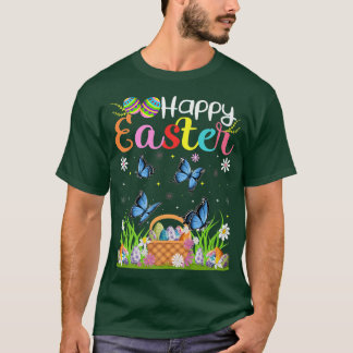 T-shirt Chasse aux oeufs de lapin papillon drôle Papillon