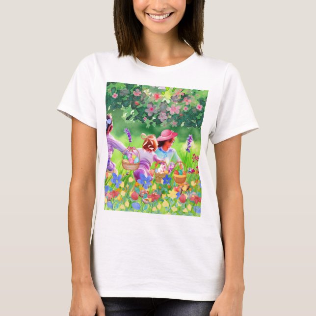 T-shirt Chasse aux oeufs de Pâques (Devant)