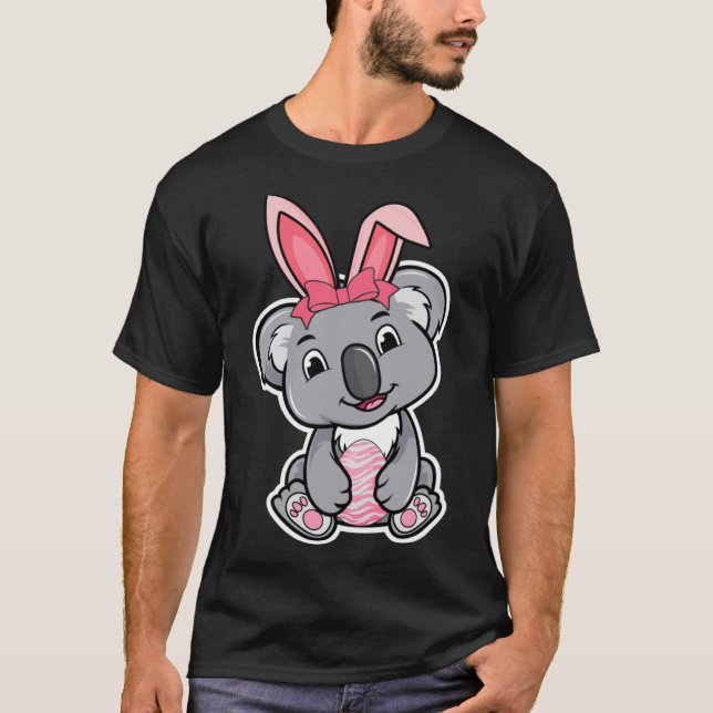 T-shirt Chasse aux oeufs de Pâques Bunny Ear Koala Jour de (Devant)