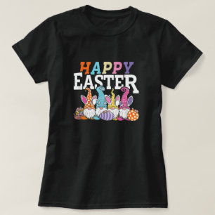 T-shirt Chasse aux oeufs de Pâques Bunny printemps Gnome d