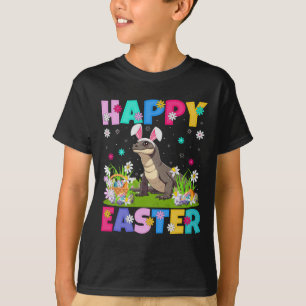 T-shirt Chasse aux œufs de Pâques Dragon de Komodo Lapin O