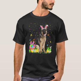 T-shirt Chasse aux oeufs de Pâques drôle Chien berger alle