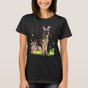 T-shirt Chasse aux oeufs de Pâques drôle Chien berger alle