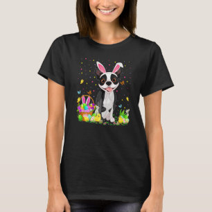 T-shirt Chasse aux œufs de Pâques drôle de chien Boston Te