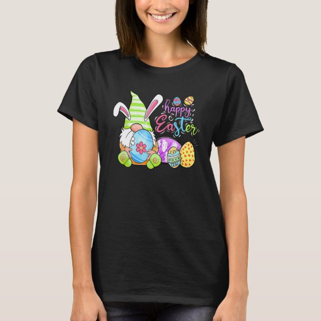T-shirt Chasse aux oeufs de Pâques Gnomie de printemps de  (Devant)