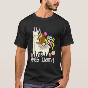 T-shirt Chasse Aux Oeufs Pas De Prob Llama Bunny Parking R