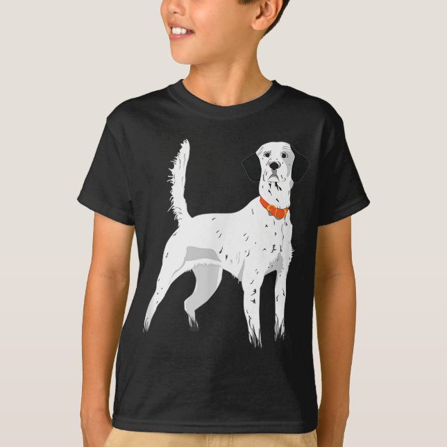 T-shirt Chasse aux oiseaux Chien Anglais Setter Formation  (Devant)