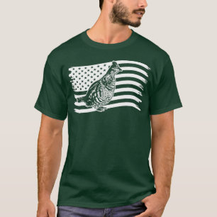 T-shirt Chasse aux oiseaux du Groupement rouffé Drapeau cr