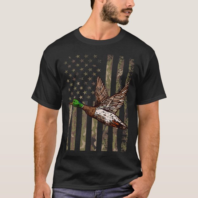 T-shirt Chasse De Canard Design Pour Hommes Chasse De Cana (Devant)