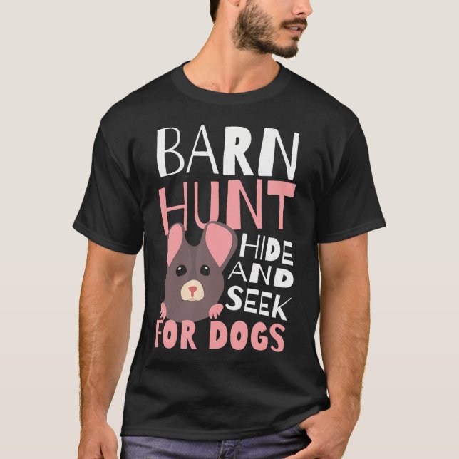T-shirt Chasse De Grange Cacher Et Chercher Design Chasse  (Devant)