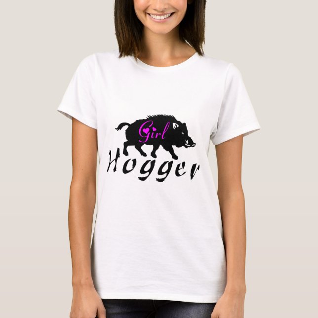 T-SHIRT CHASSE DE PORC DE FILLE (Devant)