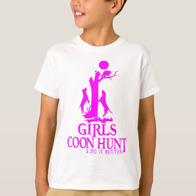 T-SHIRT CHASSE DE RAGONDIN DE FILLE (Devant)