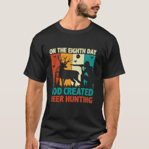 T-shirt Chasse Deer Buck Chasse Patriotique Chasseur Long
