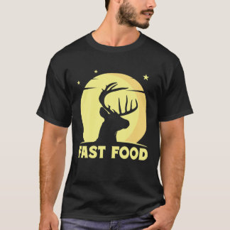 T-shirt Chasse Deer Restauration rapide drôle