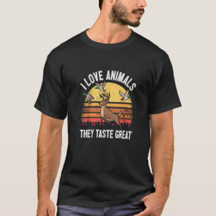 T-shirt Chasse Dit Deer Chasseur de canard I Animaux Goût