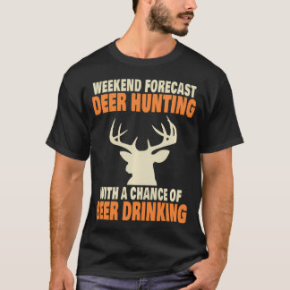 T-shirt Chasse Drôle Aux Cerfs