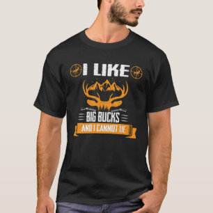 T-shirt Chasse Drôle De Cerfs De Buck J'Aime Les Gros Buck