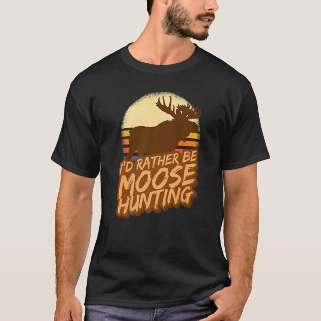 T-shirt Chasse en plein air Camping Personnes Chasseur Moo (Devant)