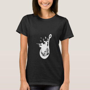 T-shirt Chasse Et Pêche Féminine Crochet Cerf Faune Natu