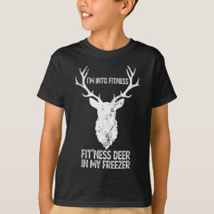 T-shirt Chasse Je suis dans la condition physique Cerf dan