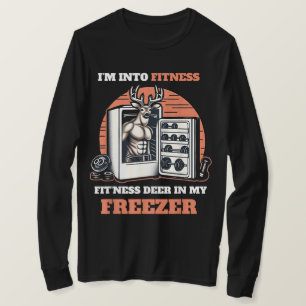 T-shirt Chasse Je suis en forme Deer Congélateur Drôle Cha