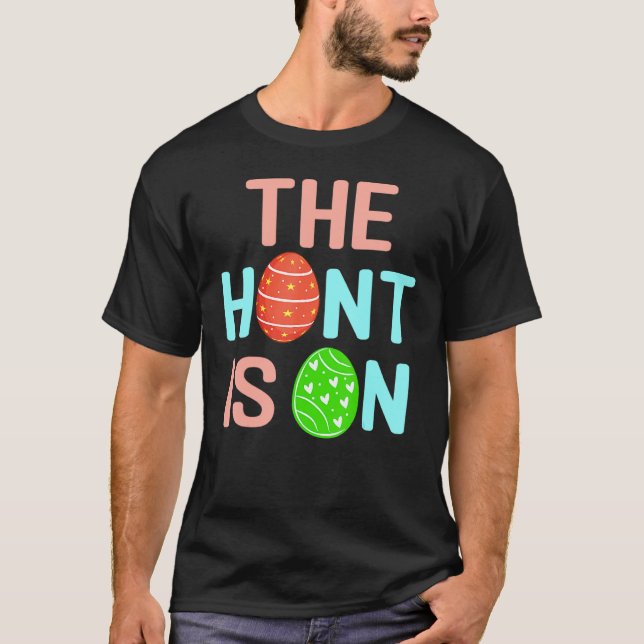 T-shirt Chasse Pâques Fun Moms Dames Et Lycée Enfants Su (Devant)