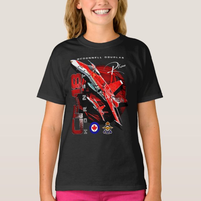 T-shirt chasseur à réaction CF-18 Hornet de l'Aviation roy (Devant)