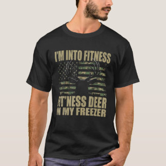 T-shirt Chasseur amusant Papa Je suis dans Fitness Deer Fr