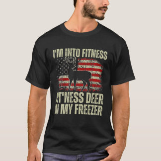 T-shirt Chasseur amusant Papa Je suis dans Fitness Deer Fr