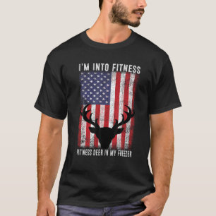 T-shirt Chasseur amusant Papa Je suis dans Fitness Deer Fr
