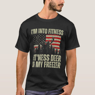T-shirt Chasseur amusant Papa Je suis dans Fitness Deer Fr