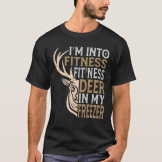 T-shirt Chasseur amusant Papa Je suis dans Fitness Deer Fr